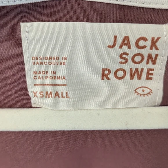 Jackson Rowe V-Neck Dress in Deep Mauve - Picture 4 of 6